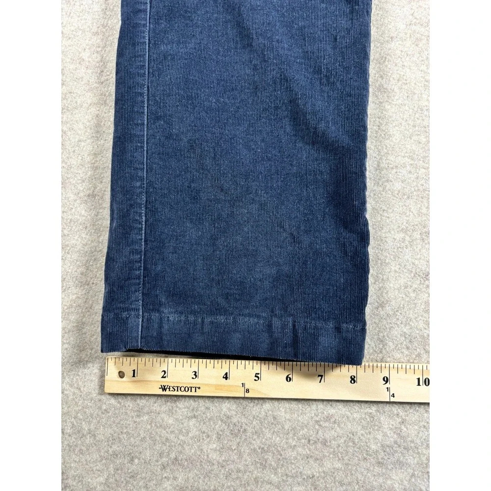 Banana Republic Kentfield Pant Mens 36x34 Navy Blue Corduroy Straight Trousers